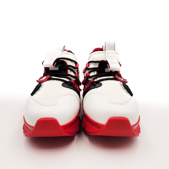 Christian Louboutin Red Runner Designer Sneakers Shoes EU 42.5 - Picture 5 of 12